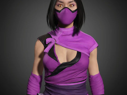 Mileena Character 3D Model