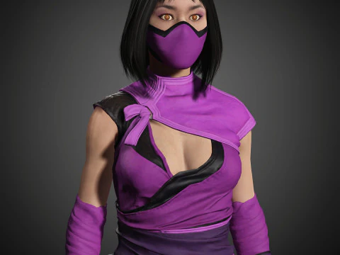 Mileena Character 3D Model