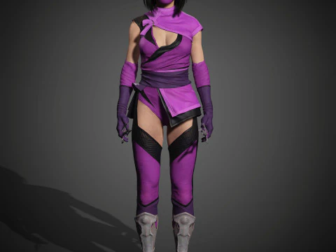 Mileena Character 3D Model