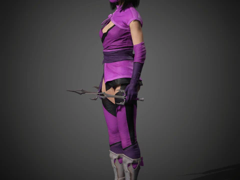 Mileena Character 3D Model
