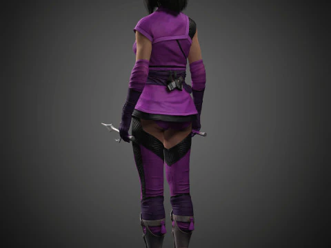 Mileena Character 3D Model
