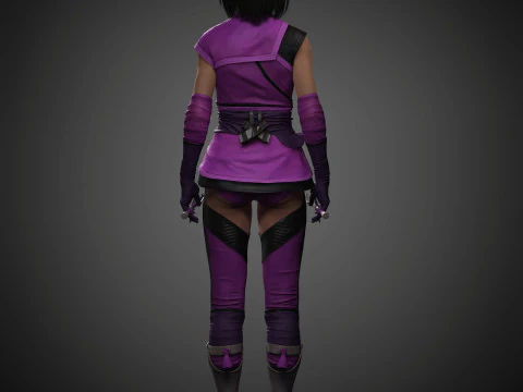 Mileena Character 3D Model