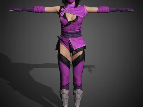 Mileena Character 3D Model