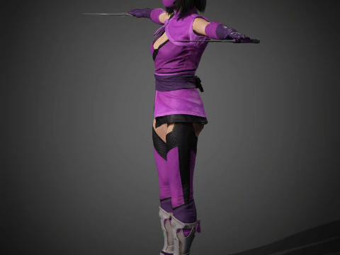 Mileena Character 3D Model