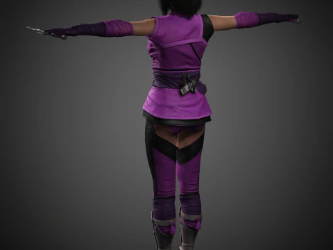 Mileena Character 3D Model