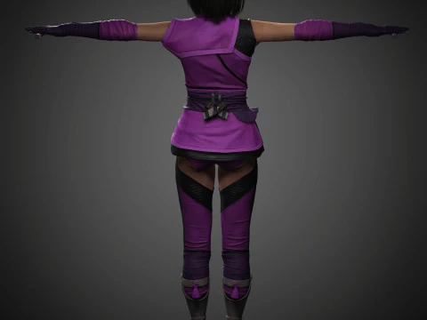 Mileena Character 3D Model