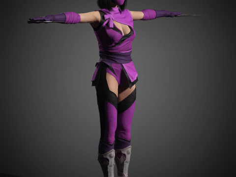 Mileena Character Modelo 3D