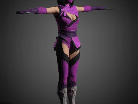 Mileena Character 3D Model
