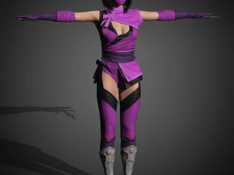 Mileena Character 3D Model
