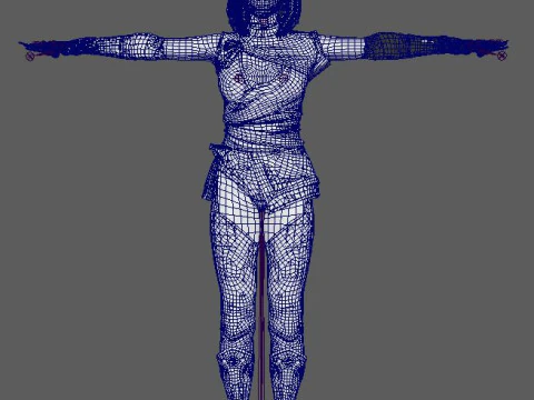 Mileena Character 3D Model