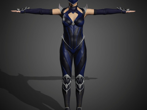 Kitana Character 3D Model