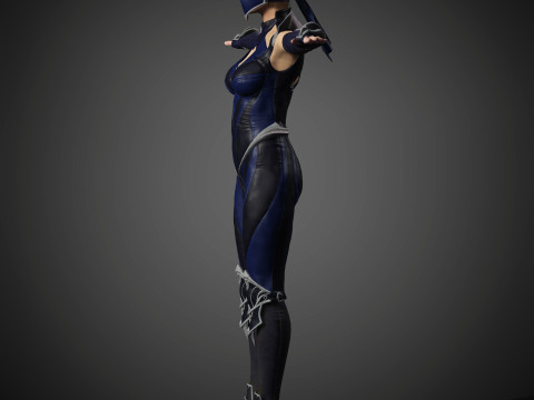 Kitana Character 3D Model