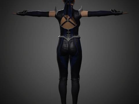 Kitana Character 3D Model