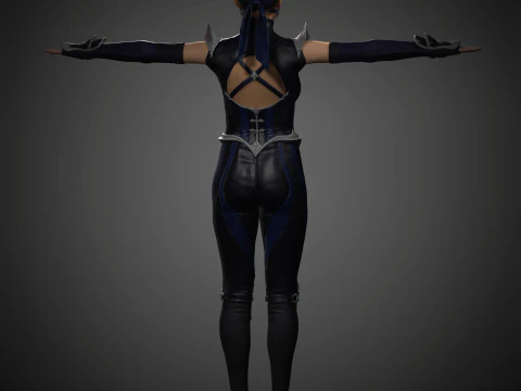 Kitana Character 3D Model