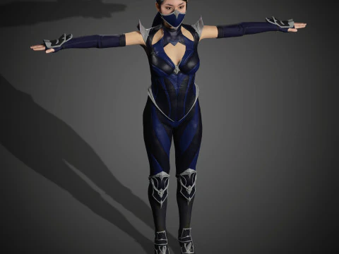 Kitana Character 3D Model