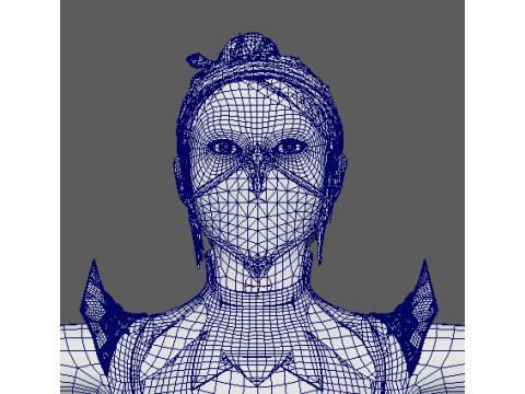 Kitana Character 3D Model