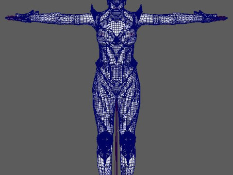 Kitana Character 3D Model