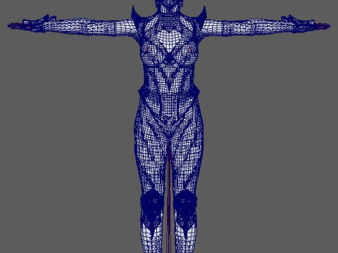 Kitana Character 3D Model