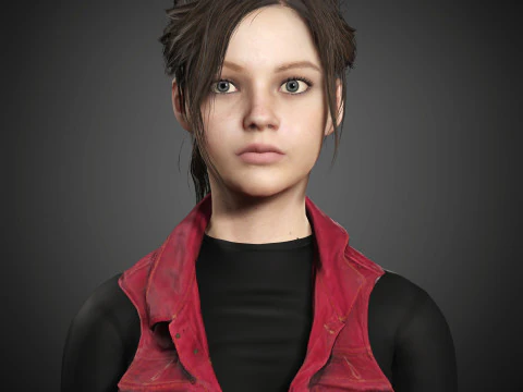 Claire Redfield Character 3D Model
