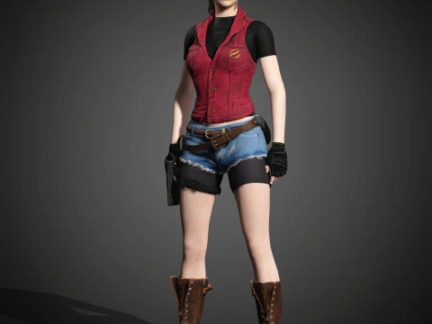 クレア・レッドフィールドのキャラクター 3Dモデル