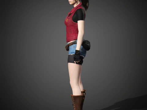 クレア・レッドフィールドのキャラクター 3Dモデル