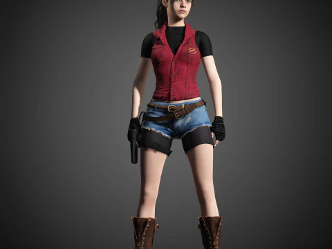 クレア・レッドフィールドのキャラクター 3Dモデル