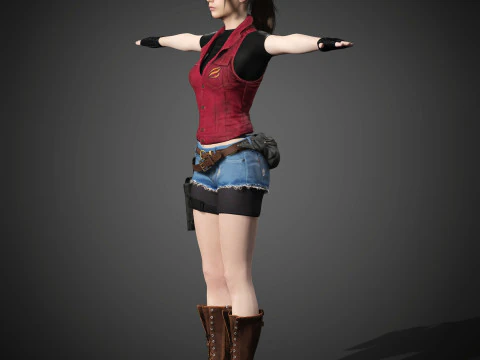 クレア・レッドフィールドのキャラクター 3Dモデル