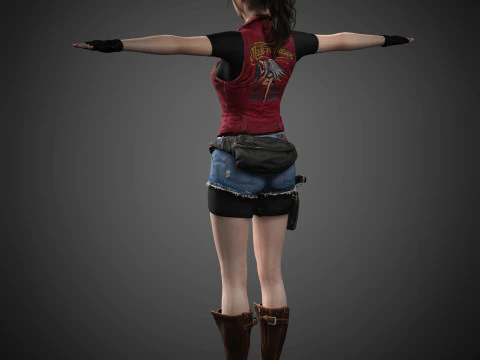 クレア・レッドフィールドのキャラクター 3Dモデル
