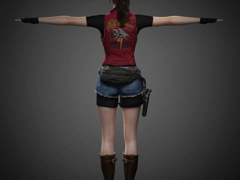 クレア・レッドフィールドのキャラクター 3Dモデル