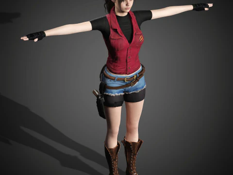 クレア・レッドフィールドのキャラクター 3Dモデル