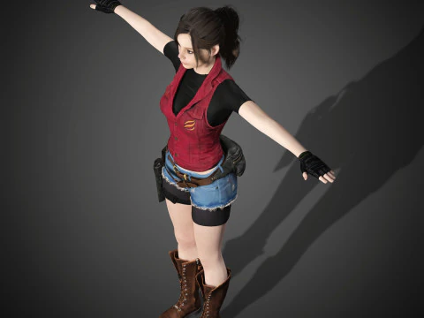 クレア・レッドフィールドのキャラクター 3Dモデル