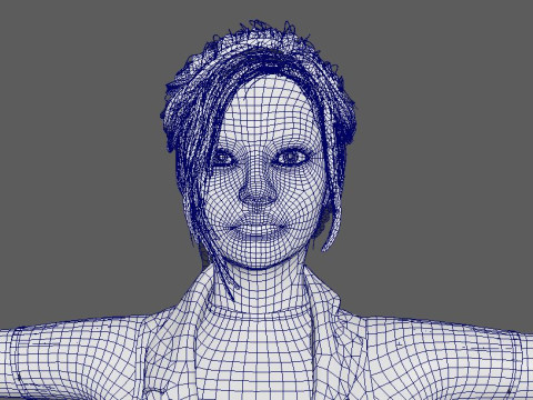 Claire Redfield Character 3D Model