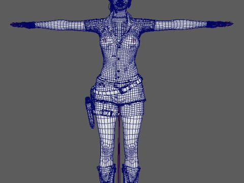 クレア・レッドフィールドのキャラクター 3Dモデル