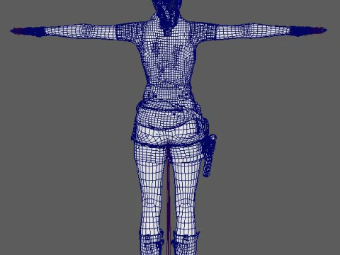 クレア・レッドフィールドのキャラクター 3Dモデル