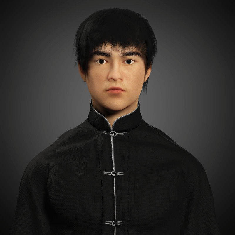 Bruce Lee Character Modelo 3D .c4d .max .obj .3ds .fbx .stl .blend