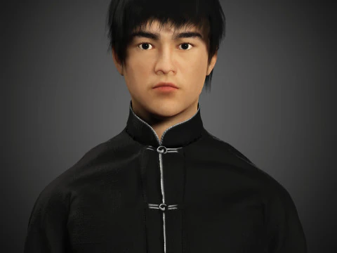 Bruce Lee Character 3D Model