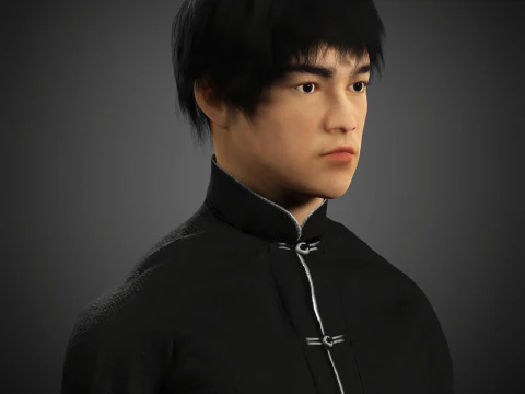 Bruce Lee Character 3D Model