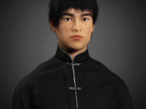 Bruce Lee Character Modelo 3D