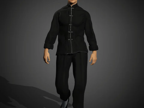 Bruce Lee Character 3D Model