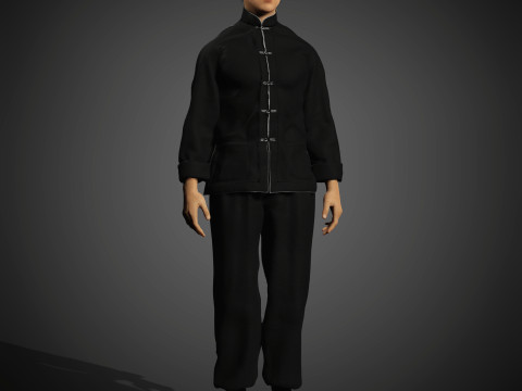 Bruce Lee Character Modelo 3D