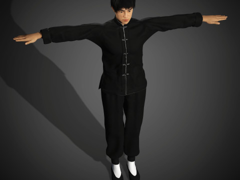 Bruce Lee Character Modelo 3D