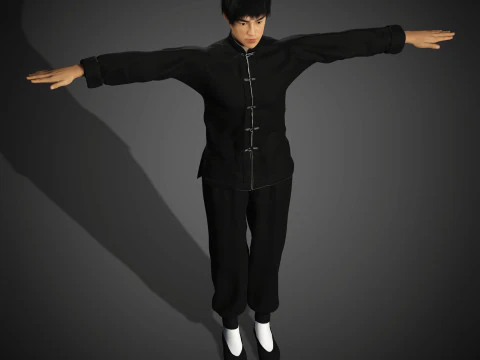 Bruce Lee Character 3D Model