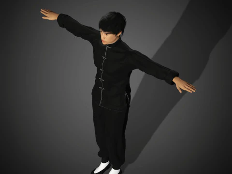 Bruce Lee Character 3D Model