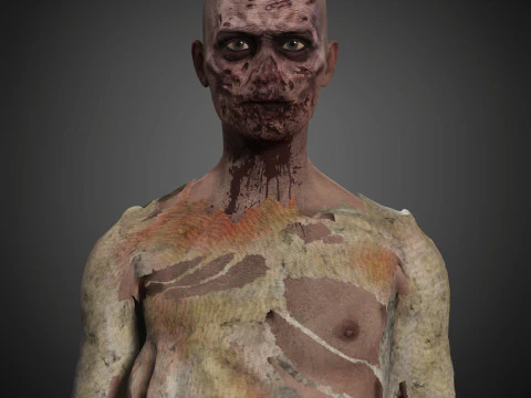 ज़ोंबी चरित्र 3D मॉडल