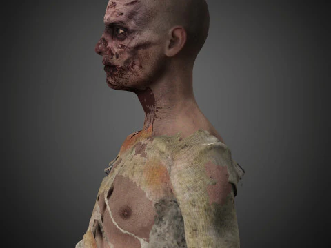 Zombie Character 3D Model