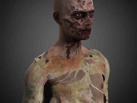 Zombie Character 3D Model