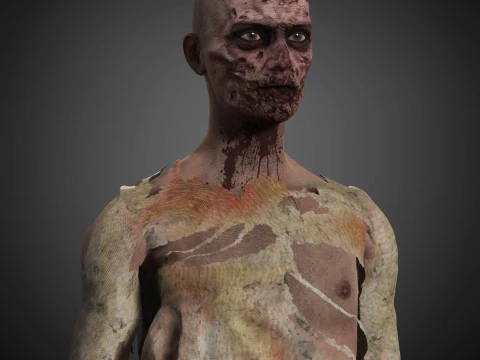 Zombie Character 3D Model