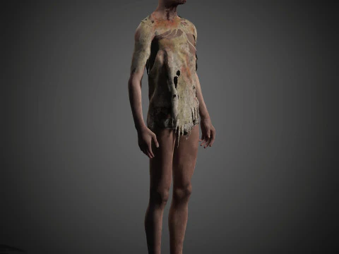 Zombie Character 3D Model
