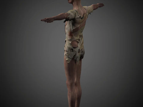 Zombie Character 3D Model