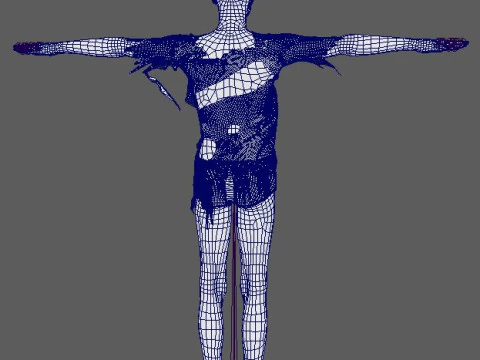 Zombie Character 3D Model